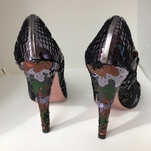 Miu Miu Ombre Gradient Sequin Pumps Size 9 - Picture 5 of 7